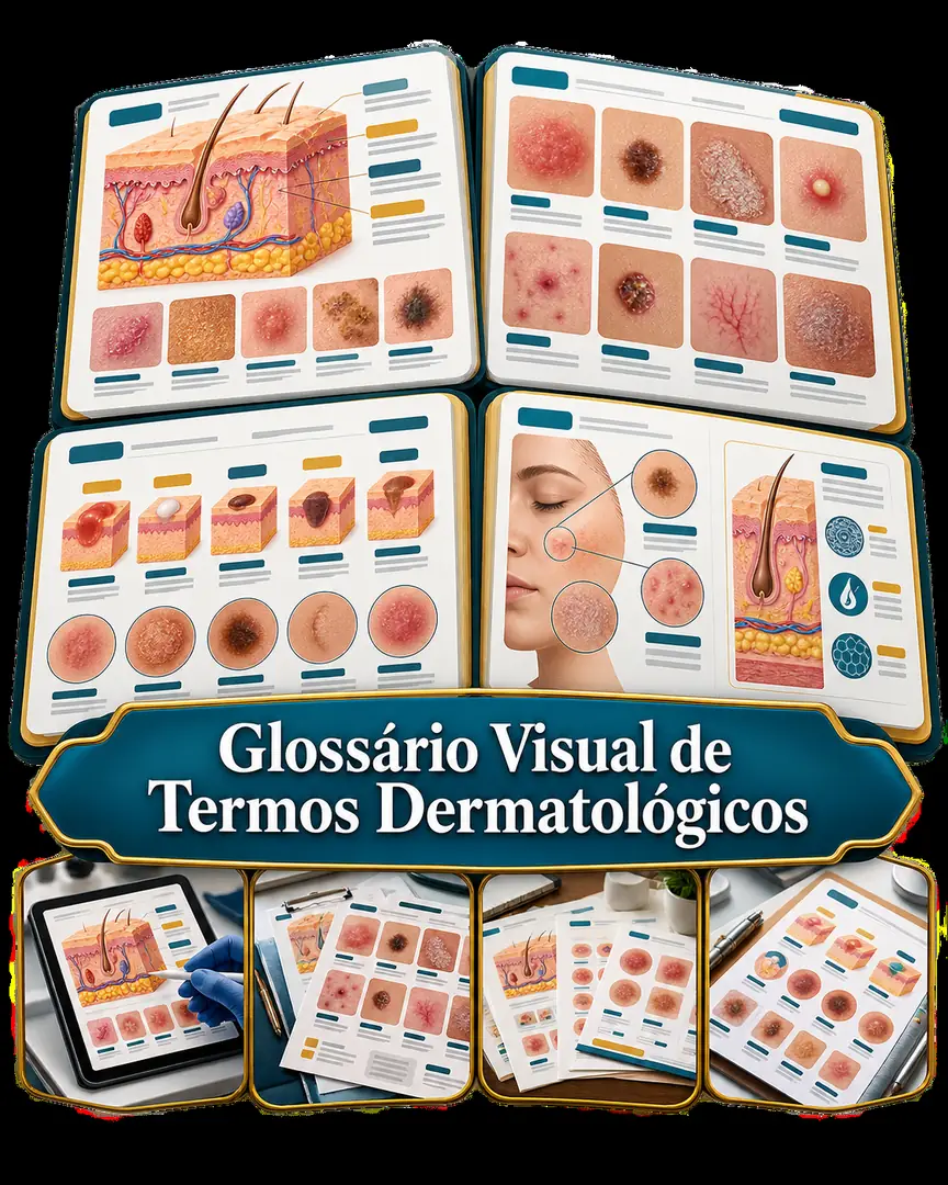 Bônus 1 — Glossário Visual de Termos Dermatológicos