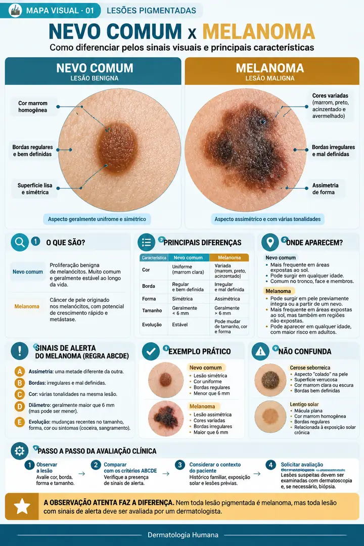 Dermatologia Humana — +50 Doenças de Pele com Imagens e Características Clínicas — imagem 1